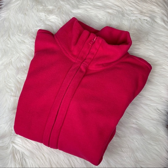 Forever 21 Jackets & Blazers - Forever 21 Hot Pink Zip Up Fleece Jacket. Medium